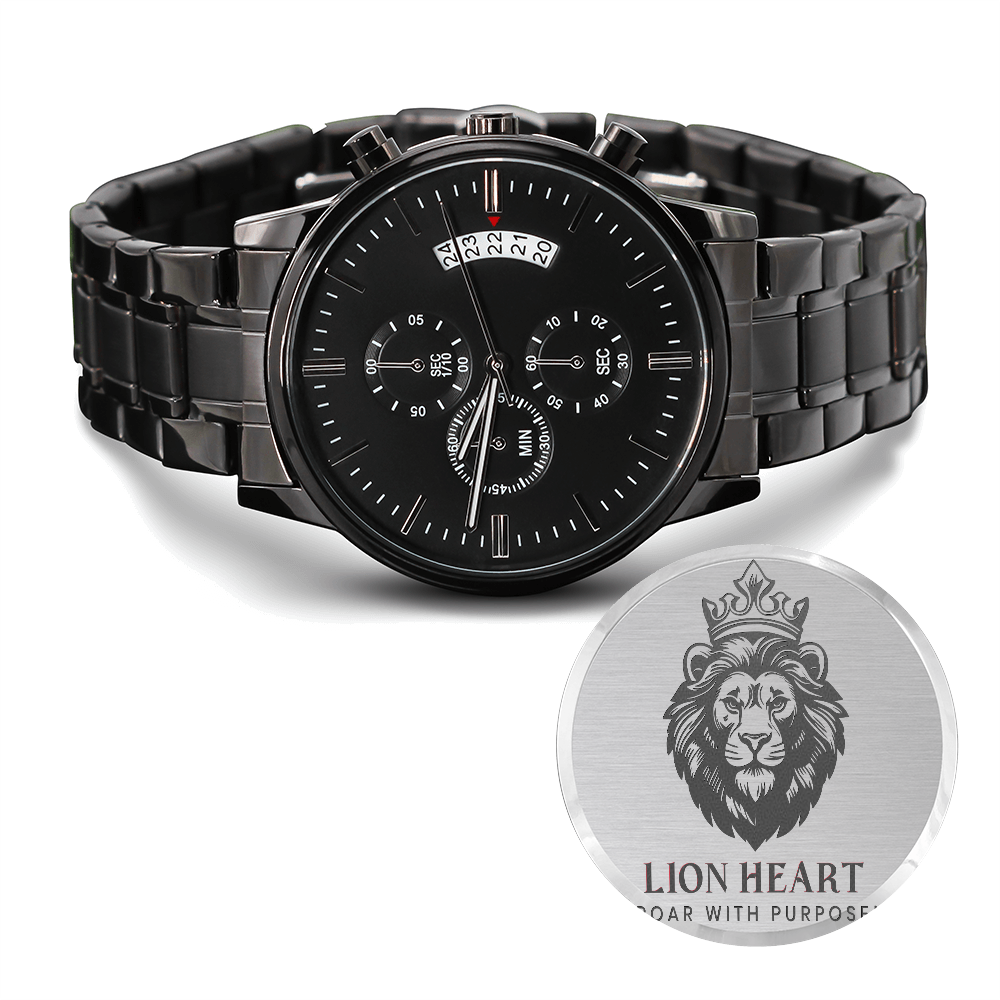 Black Chronograph Watch