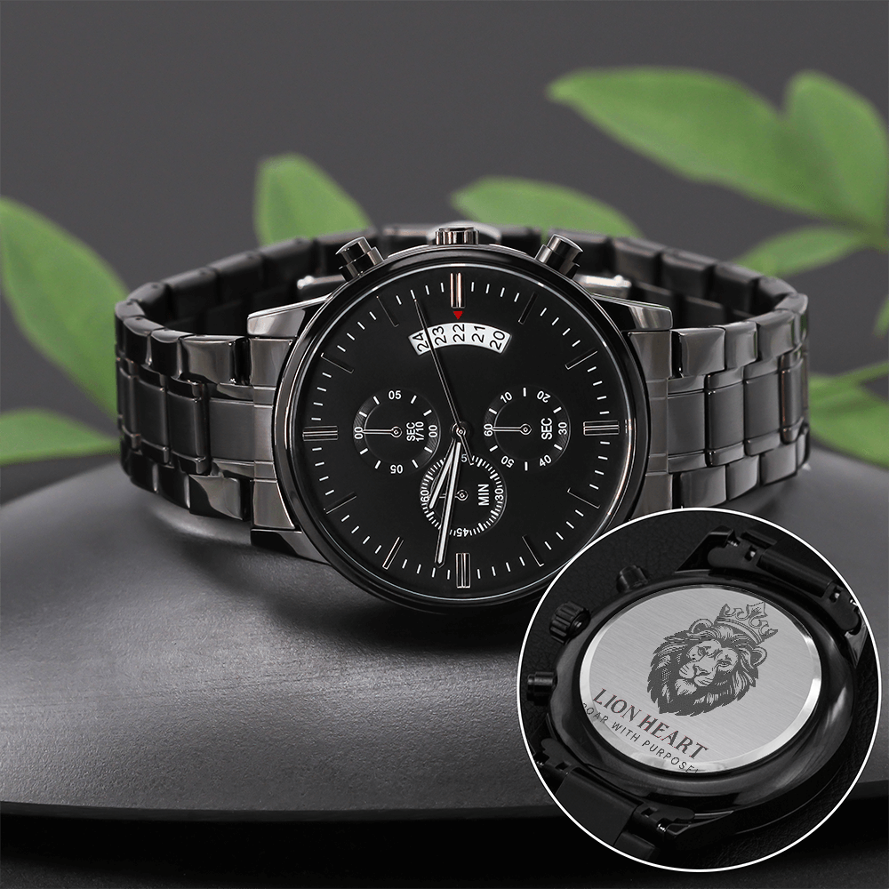 Black Chronograph Watch