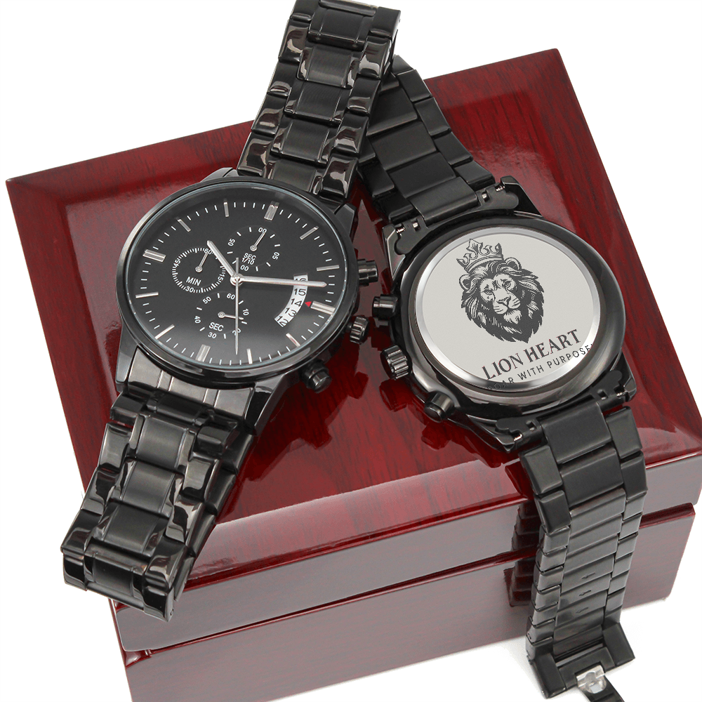 Black Chronograph Watch