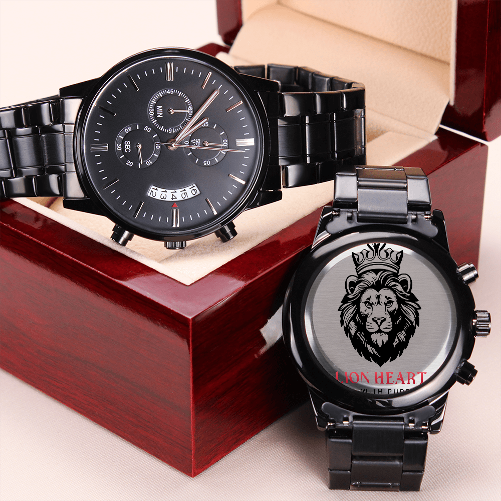 Black Chronograph Watch